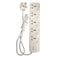 Sirocco 5-Way Power Extension Socket White 2m