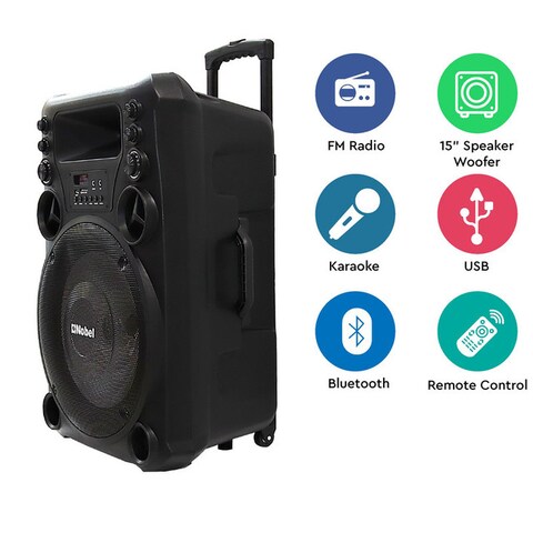 Nobel Trolly Speaker Black NSP222T