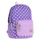 Kaukko Colourful 3 Colours Paws Printed Backpack Bag