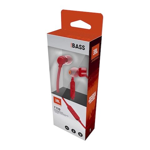 JBL Harman T110 In-ear Headset - Red