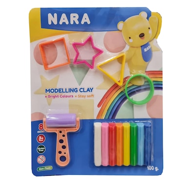 Nara Modeling Clay 8 Sticks With Roller