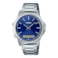 Men's Stainless Steel Analog-Digital Blue Dial Wrist Watch MTP-VC01D-2E