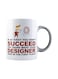 muGGyz The Double R Diner Black Printed Coffee Mug White