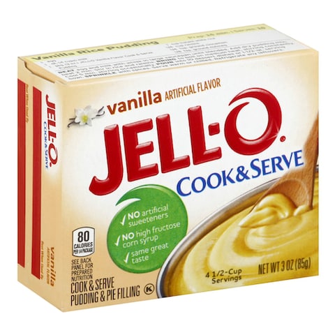 Jell-O Cook And Serve Pudding And Pie Vanilla 85g