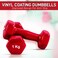H PRO Dumbbell Weights  Unisex Adult Vinyl Coated Weights for Exercise &amp; Fitness   Dumbbells Comes in 1kg Pair  Set of 2 in Red