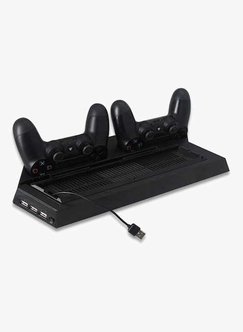 Vertical Cooling Fan Stand With Dual Charging Station For PlayStation 4 (PS4)