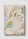 Lowha Spiral Notebook With 60 Sheets And Hard Paper Covers With Abstract Florals Design, For Jotting Notes And Reminders, For Work, University, School