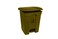 AKC Garbage Bin With Pedal Beige 45L