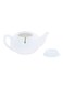 Royalford Porcelain Magnesia Tea Pot With Lid White 30centimeter