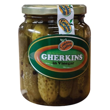 Golden Valley Gherkins Fine In Vinegar 720g
