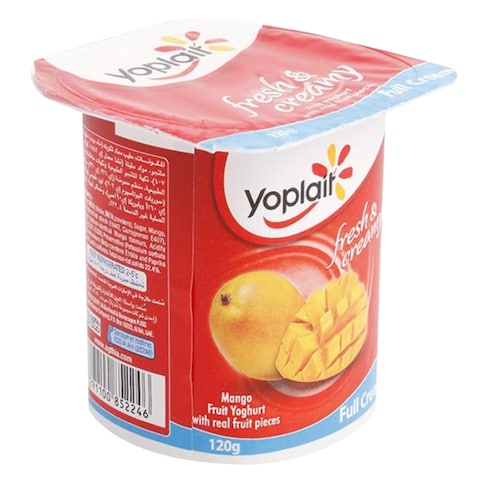 Yoplait Full Cream Mango Fruit Yoghurt 120g