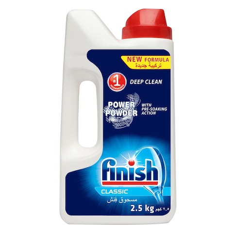 Finish Classic Dishwasher Detergent Powder with Pre-Soaking Action, 2.5Kg