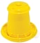 Novital 2.25 L Bird Feeder for Chicken / Hen &amp; Other Similar Birds, Yellow (Made in Italy)