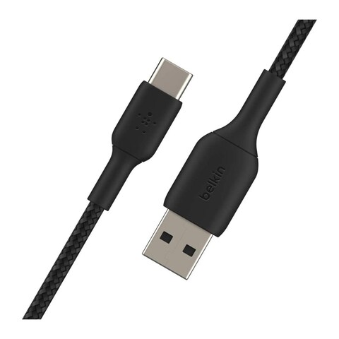 Belkin CAB002BT2MBK Boost Charge Braided USB-C To USB-A Cable - Black