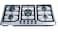 Nikai 5 Burner Gas Hob with Auto Ignition, Cast Iron Support, Full Safety Features, Straight Flame, Stainless Steel Body, Rapid Burner, Semi-Rapid Burner, Auxiliary Burner - NGH5005N
