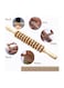 Wood Massage Stick Roller for Cellulite Lymphatic Drainage Wooden Manual Self Therapy Massage Tool for Muscle Deep Tissue - Handheld Curved Body Massager for Legs, Back, Stomach, Waist
