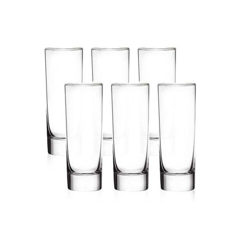 Pasabahce Hi Ball Glass Set - 290 cc - 6 Pieces - Clear