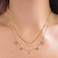 Aiwanto Double Layer Necklace Simple Necklace for Women's