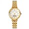 AFRA SELENE LADIES WATCH GOLD CASE WHITE DIAL GOLD BRACELET
