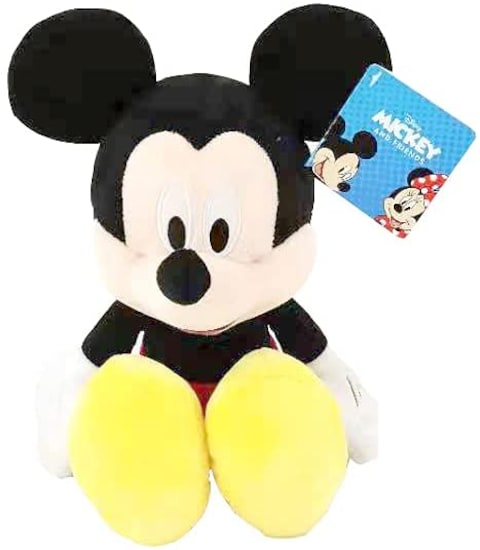 Disney Plush Mickey Core Mickey Medium 14 Inches, Cuddle Toy