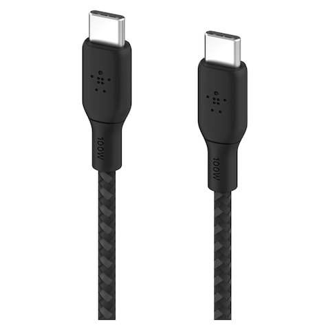 بيلكين كابل شحن بيانات يو اس بوست تشارج  USB - سي إلى  USB - سي أسود 2 م 100 واط