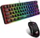 61keys wired luminous keyboard set luminous gaming mouse office game keybaord spot