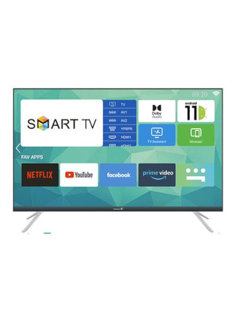 Videocon 55 Inch, 4K UHD, Edgeless Smart TV, E55EL1100, Black (Dolby Audio, Wall Mount Included In The Box)
