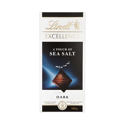 Lindt Excellence Sea Salt Chocolate Bar 100GR