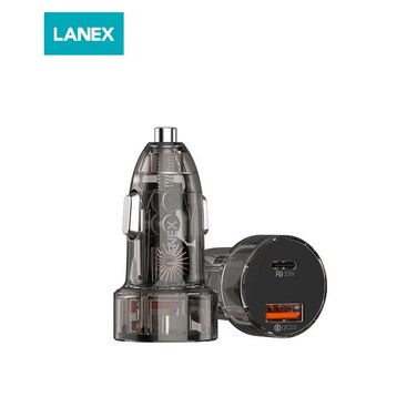 لانكس شاحن سريع للسيارة - 33 واط - أسود - LQ10