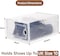 20 Pack Plastic Stackable Shoe Box Foldable Display Box Container