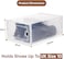 20 Pack Plastic Stackable Shoe Box Foldable Display Box Container