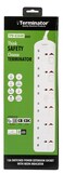 Terminator Brand UK Socket Power Extension With Individual Switches - 6way 5M