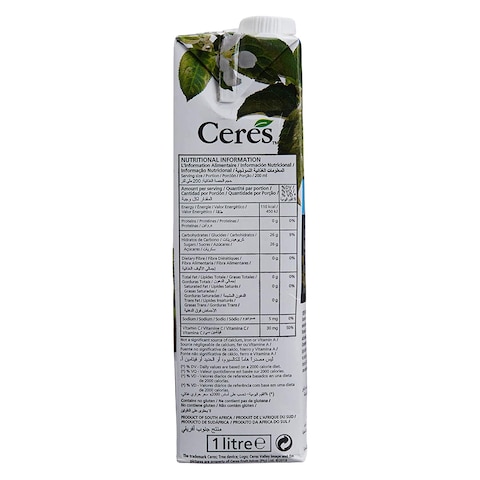 Ceres Juice Cranberry/Kiwi 100% 1L