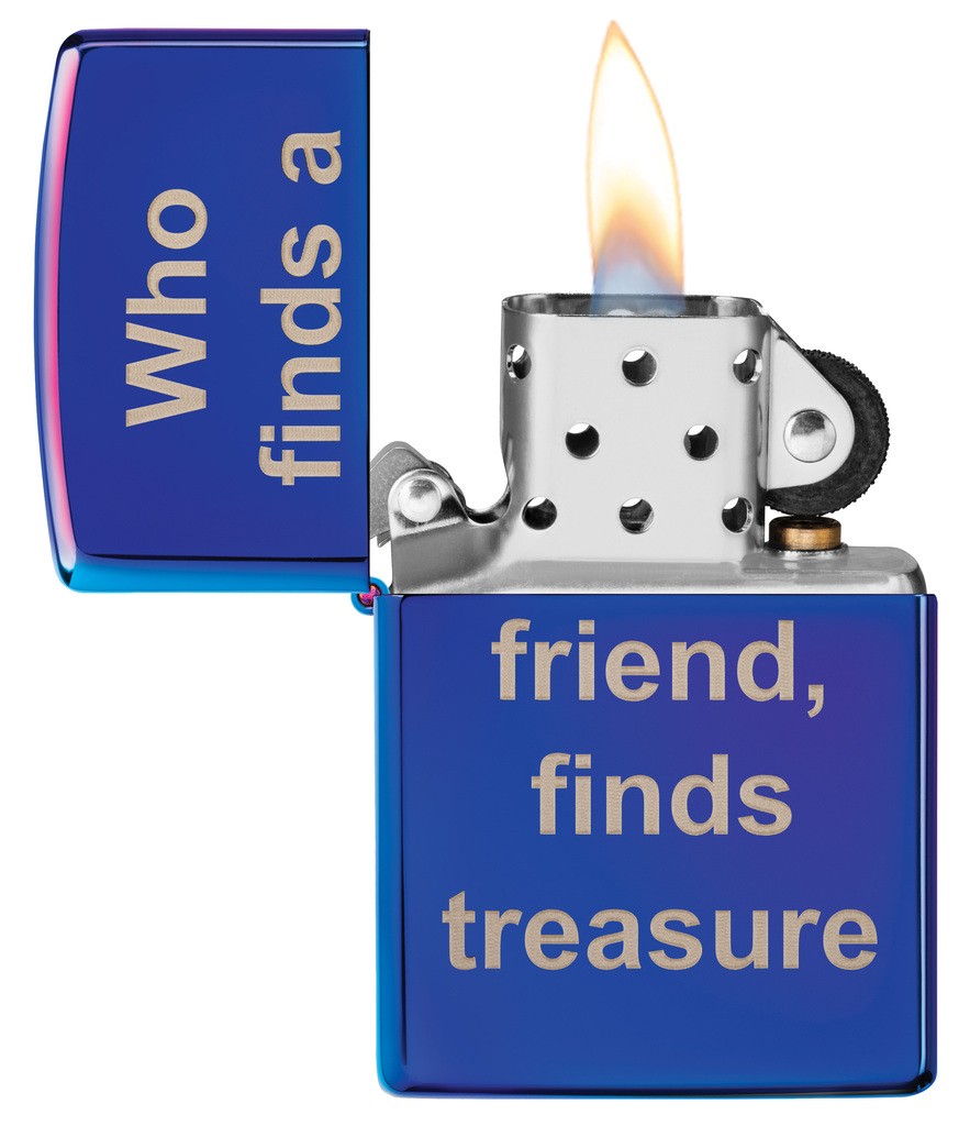 Zippo Lighter Model 29899 Mp402949 Friend Treasure Design