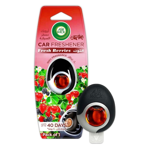 Air Wick Vent Clip Fresh Berries Car Air Freshener Brown 2.5ml