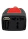 Generic Universal USB Charger Car Power Inverter Adapter Black/Red