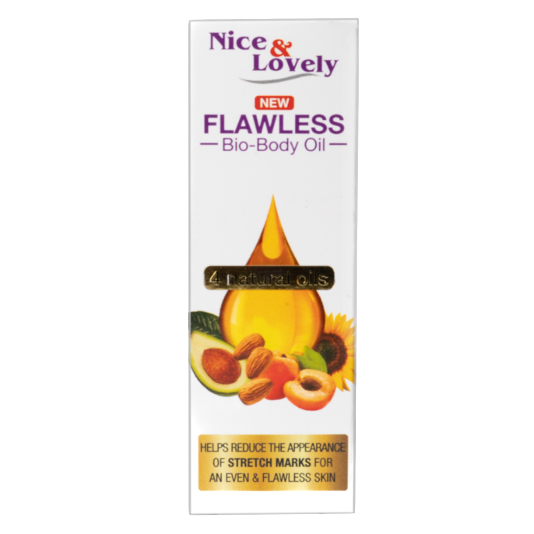 Nice And Lovely New Flawless Bio Body Oil 100ml