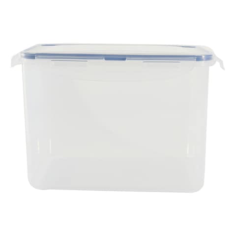 Lock &amp; LockClassic Rectangular Food Container HPL829 Clear/Blue 3.9L