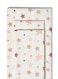 Rishahome 3-Piece Printed Flat Sheet Set Cotton Queen Size 180 TC 41080 Star Spots