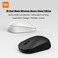 Xiaomi-Black Dual Mode Silent Wireless Mouse 2.4G Mi Silent Laptop Mouse with USB Receiver-Enjoy Noiseless Clicking Portable Ergonomic Optical Wireless Mouse 1300DPI for Laptop PC Computer Notebook Ma