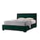 In House Lombardia Velvet Bed Frame - Single - 200x100 cm - Dark Green