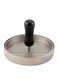 Generic 1 Set Round Shape Hamburger Press Aluminum Alloy Hamburger Meat Beef Grill Burger Press Patty Maker Mold -Silver 11cm