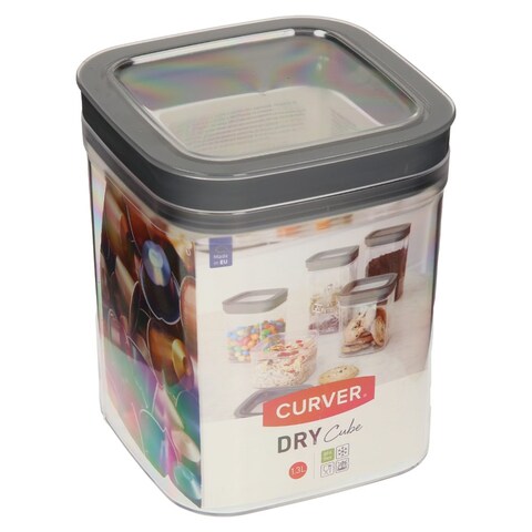 Curver Dry Cube Food Container - 1.3 Liter - Clear