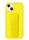 Zolo Finger Grip Holder and standing cover with Car Magnetic Multi-function Shockproof Protective Case Cover For iphone 13 Yellow