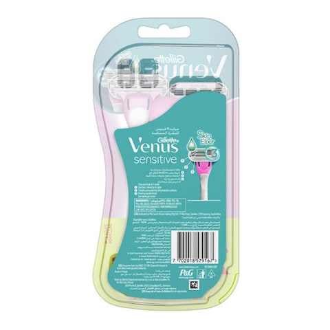 Gillette Venus Sensitive Skin Disposable Razor Pink 3 PCS