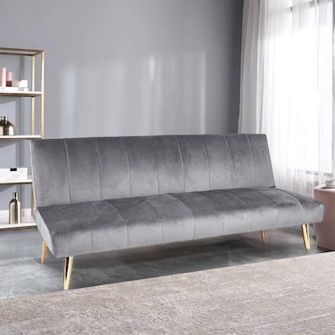 In House Celine 2 In 1 Sofabed Linen Upholstered - Light Grey