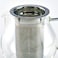 Hario Tpc-70Hsv 700 ml 1-Piece Glass Tea Pitcher With Stainless Steel Filter, Clear
