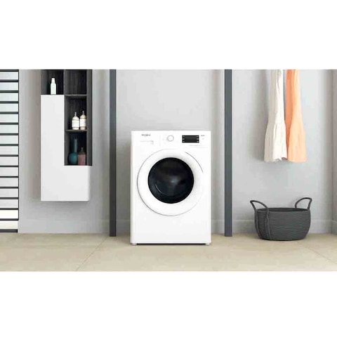 Whirlpool Front Loading Washer 8kg FWDG86148W White With Dryer 6kg