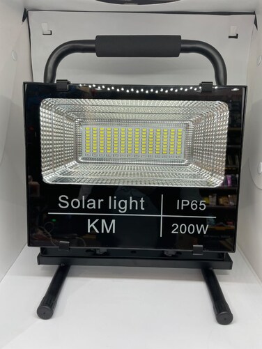 solar rechargeable flood light for outdoor Sports-Camping-Fishing-BBQ-Emergency light (200w)