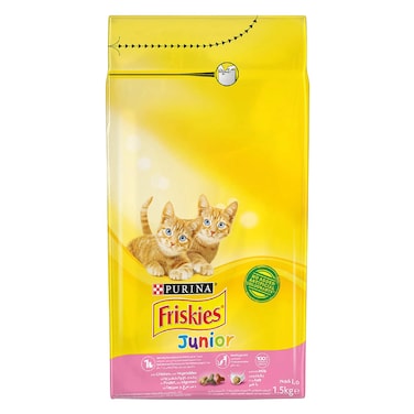 Purina Friskies Junior Chicken And Vegetables Cat Food 1.5Kg